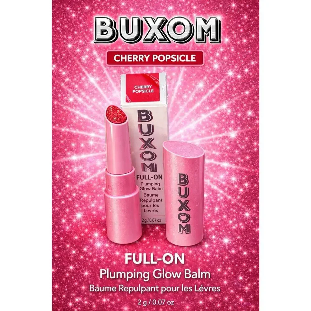 Buxom - Full On Plumping Lip Glow Balm - Shade: Cherry Popsicle - .07 oz/ 2 g